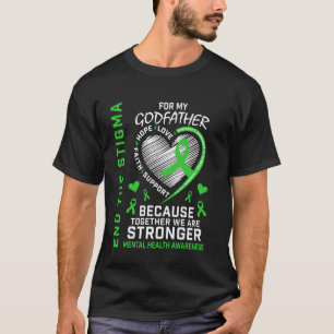 T-shirt 0 Ruban Vert Parrain de la sensibilisation à la sa
