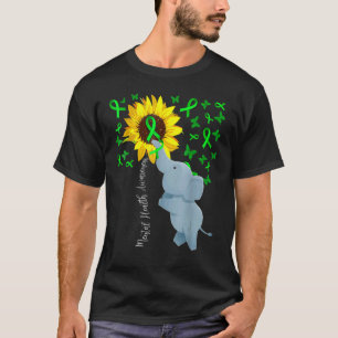 T-shirt 0 Sensibilisation à la santé mentale Éléphant tour