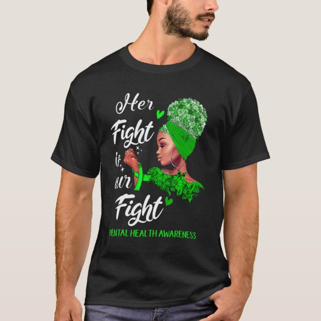 T-shirt 0 Son combat est notre combat Sensibilisation à la (Devant)