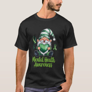 T-shirt 0 Tee de sensibilisation à la santé mentale Gnome 