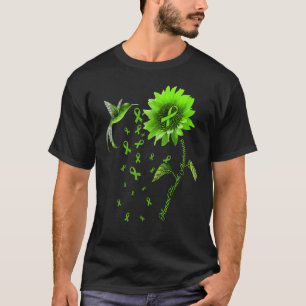 T-shirt 0 Tournesol Colibri Ruban Vert Santé Mentale