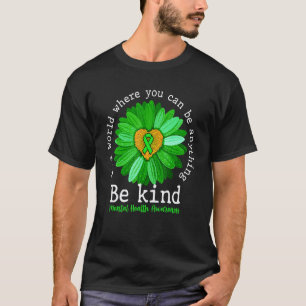 T-shirt 0 Tournesol Vert Soyez Gentil Sensibilisation à la