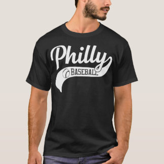 T-shirt 0 Vintage Philadelphie Baseball Skyline Retro Phil