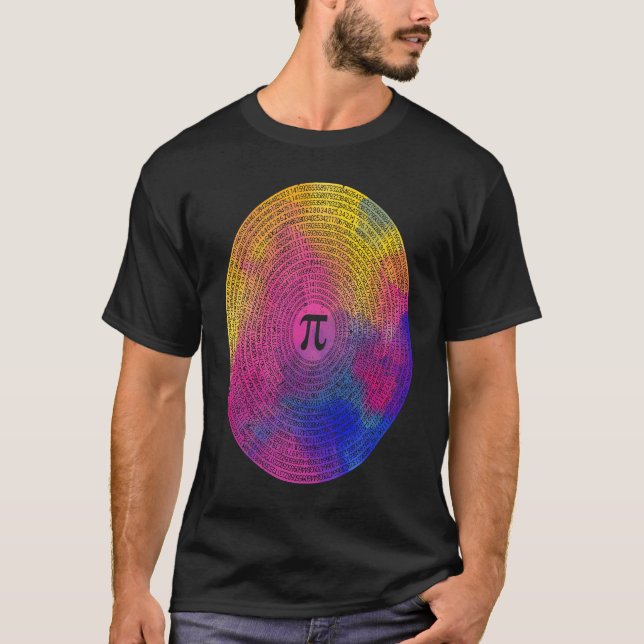 T-shirt 10000 Digits Pi Sign Math  Mathematics Nerd Pi Day (Devant)