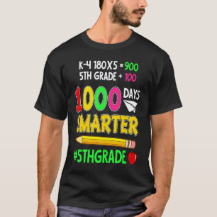T-shirt 1000 jours plus intelligents 5e année élève ensei