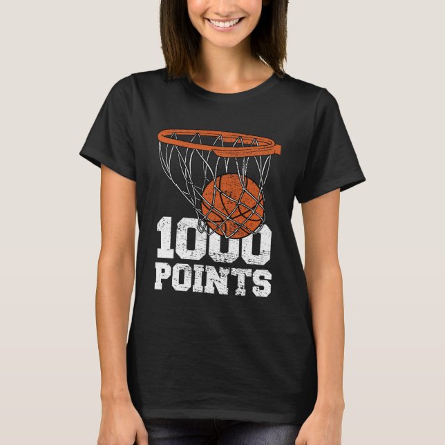 T-shirt 1000 Points Basketball Scorer High School Basketba (Devant)