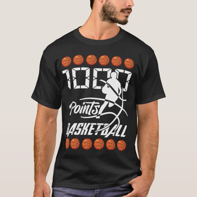 T-shirt 1000 Points Basketball Scorer High School Basketba (Devant)