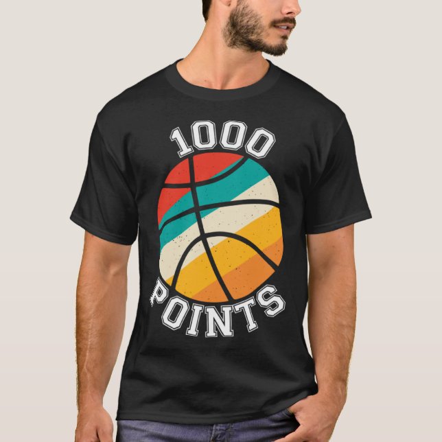T-shirt 1000 Points Basketball Scorer High School Basketba (Devant)