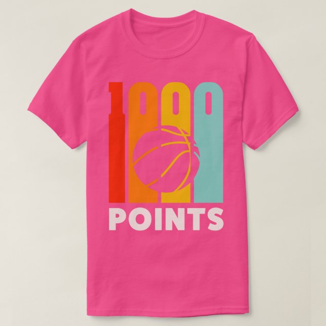 T-shirt 1000 Points Basketball Scorer High School Basketba (Design devant)