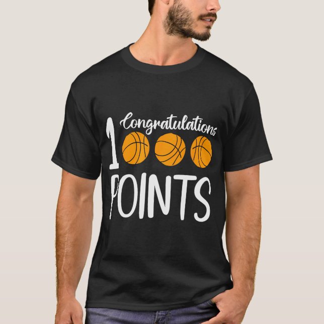 T-shirt 1000 Points Basketball Scorer High School Basketba (Devant)