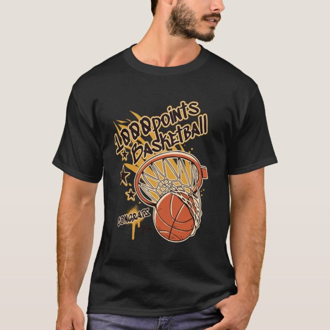 T-shirt 1000 Points Basketball Scorer High School Basketba (Devant)