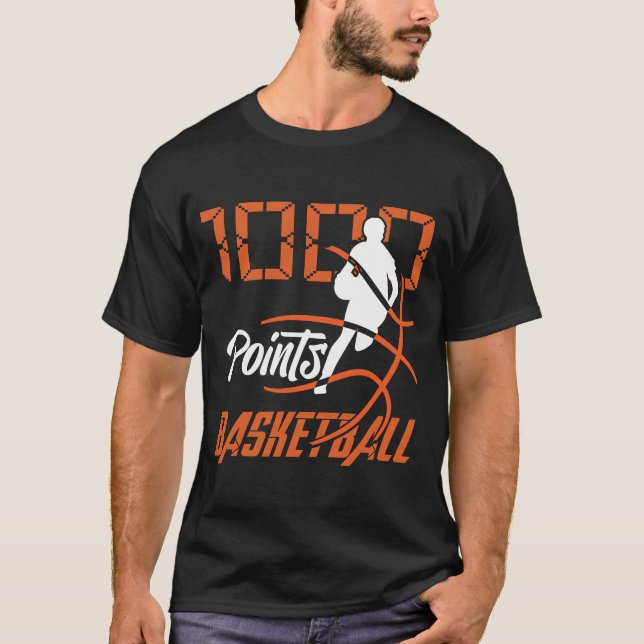 T-shirt 1000 Points Basketball Scorer High School Basketba (Devant)