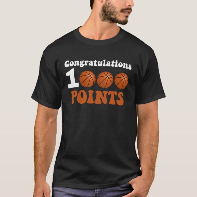 T-shirt 1000 Points Basketball Scorer High School Basketba (Devant)