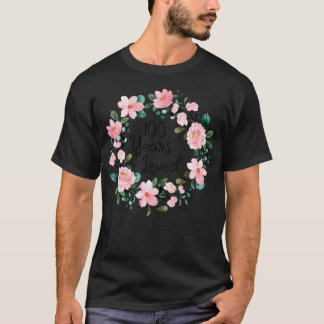 T-shirt 100 Ans Hommes Aimés Femmes 100 Ans Cool 100E