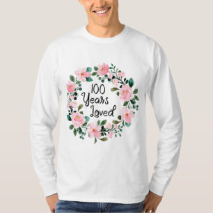 T-shirt 100 ans Hommes aimés Femmes 100 ans Cool 100e