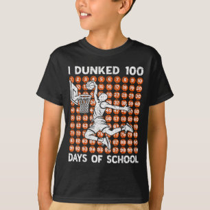 T-shirt 100 Basket-ball 100ème Jour d'école Dunked Days 10