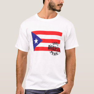 T-shirt 100% Boricua pur