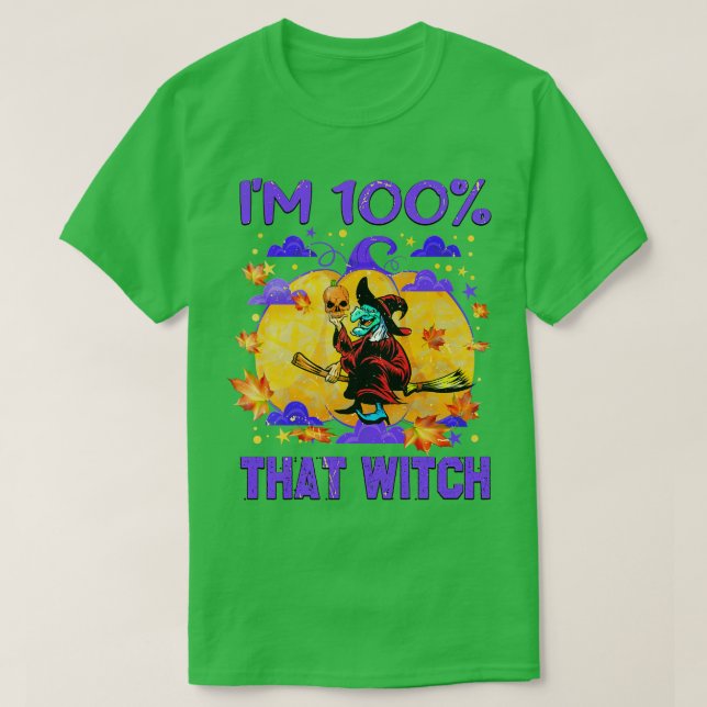 T-shirt 100 cette sorcière (Design devant)