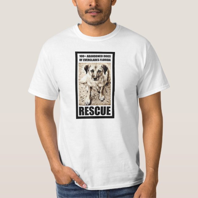 T-shirt 100+ Chiens abandonnés de délivrance de la Floride (Devant)