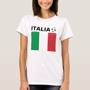 T-shirt 100% coton, doux, drapeau italia