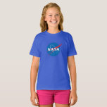 T-shirt 100% coton pour fille de la NASA (Royal)<br><div class="desc">Cet article est sans conteste le symbole de notre époque : l'insigne classique de la NASA. Un symbole audacieux qui, comme la NASA elle-même, ne connaît aucune limite. Immédiatement reconnaissable à travers le monde, l'Insignia de la NASA a longtemps défendu le progrès, l'innovation, et le type d'audace et d'audace quasiment...</div>