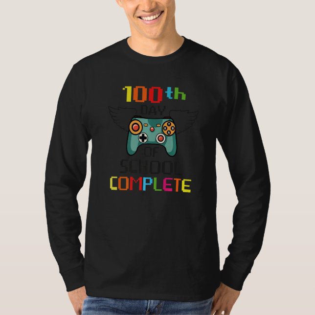 T-shirt 100 Day Of School Complete Gaming Smarter Fuuny Ga (Devant)