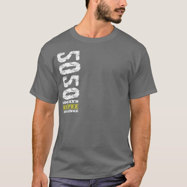 T-shirt 100 days burpee challenge (Devant)