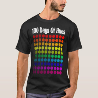 T-shirt 100 Days Of Hues Colors School Teacher & Student