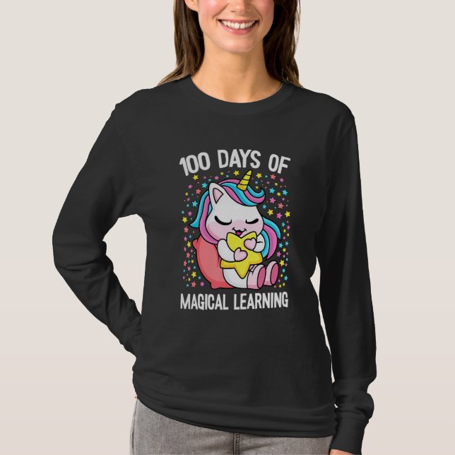 T-shirt 100 Days Of Magical Learning 100th Day Of School U (Devant)