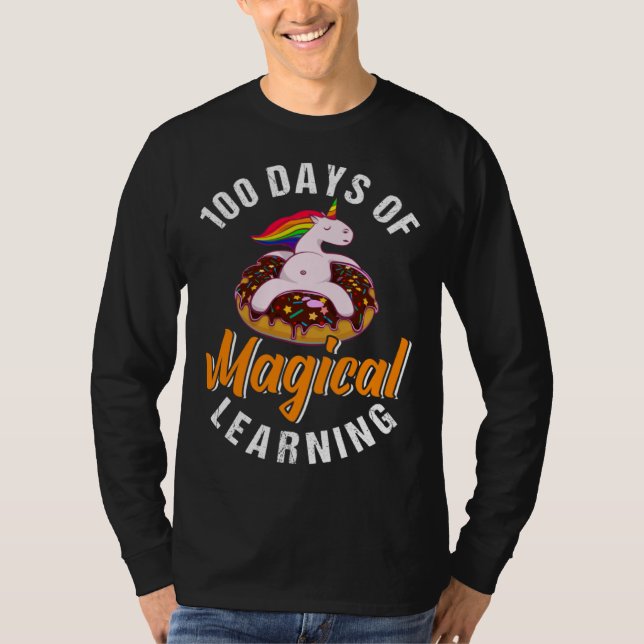 T-shirt 100 Days Of Magical Learning  I  Women Girls Kids (Devant)