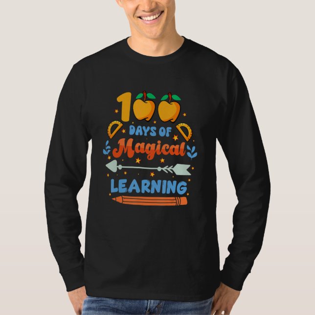 T-shirt 100 Days Of Magical Learning  Student Teacher (Devant)