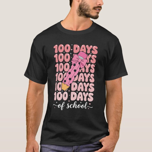 T-shirt 100 days of school celebration (Devant)