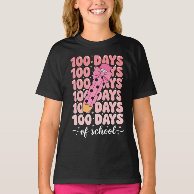 T-shirt 100 days of school celebration (Devant)