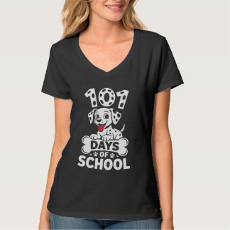 T-shirt 100 Days of School Dalmatian Dog 100th Day of Scho