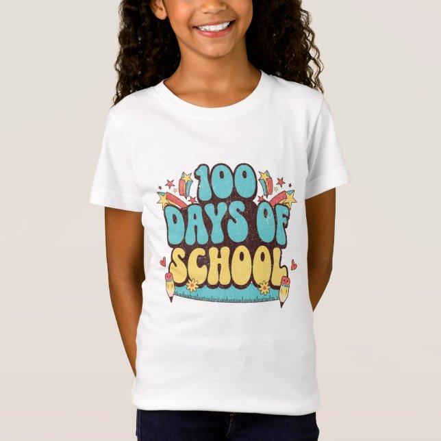 T-Shirt 100 Days Of School Pencil teachers gifts  (Devant)