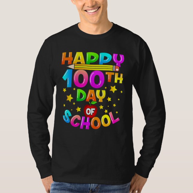 T-shirt 100 Days Of School Teacher 100th Day Of School 1 (Devant)