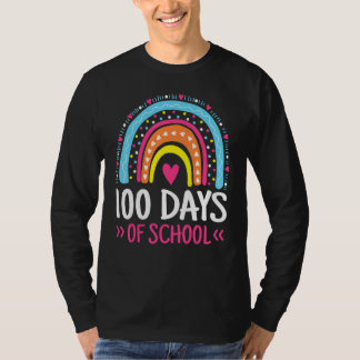 T-shirt 100 Days Of School Teacher Student Kids 100th Day 