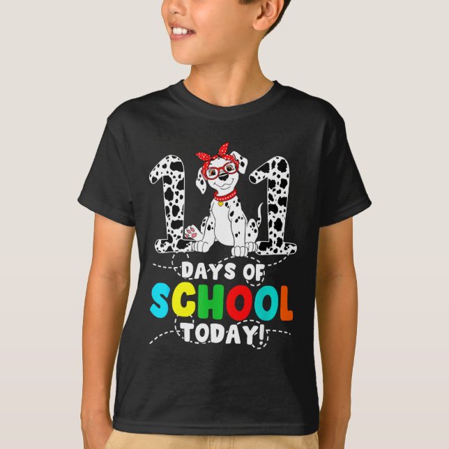 T-shirt 100 Days Of School Today Cute Dog Teacher Student  (Devant)