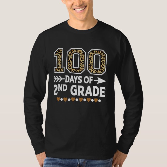 T-shirt 100 Days Of Second Grade Teacher 100th Day Of Scho (Devant)
