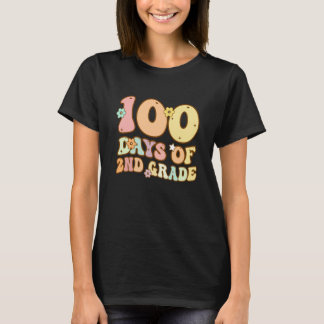 T-shirt 100 Days Of Second Grade Teacher 100th Day Of Scho