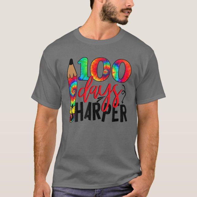 T-shirt 100 Days Sharper 100Th Day of School Teacher (Devant)