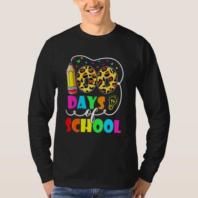 T-shirt 100 Days Smarter Happy 100th Day Of School Student (Devant)