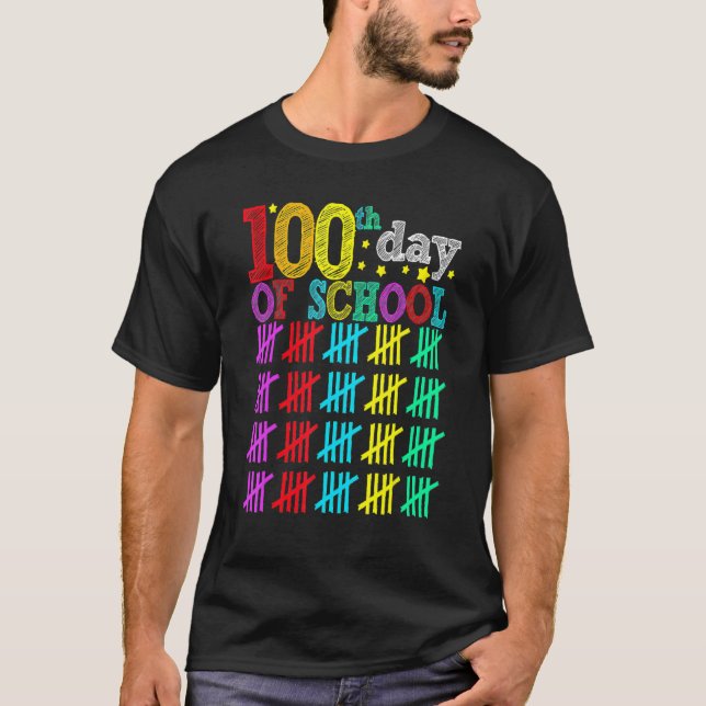 T-shirt 100 Days Smarter Happy 100th Day Of School Student (Devant)