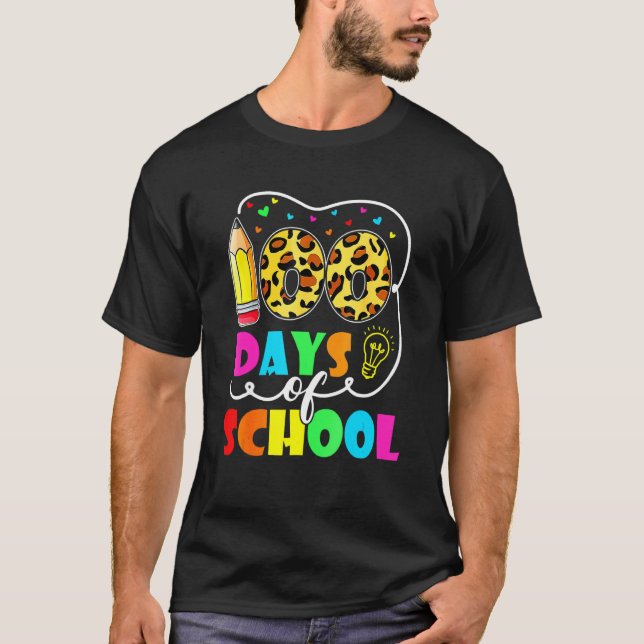 T-shirt 100 Days Smarter Happy 100th Day Of School Student (Devant)