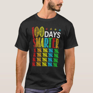 T-shirt 100 Days Smarter Happy 100th Day Of School Student