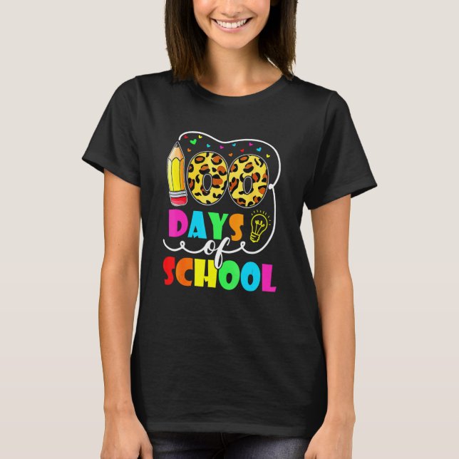 T-shirt 100 Days Smarter Happy 100th Day Of School Student (Devant)
