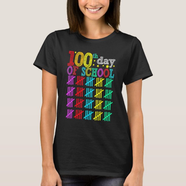 T-shirt 100 Days Smarter Happy 100th Day Of School Student (Devant)