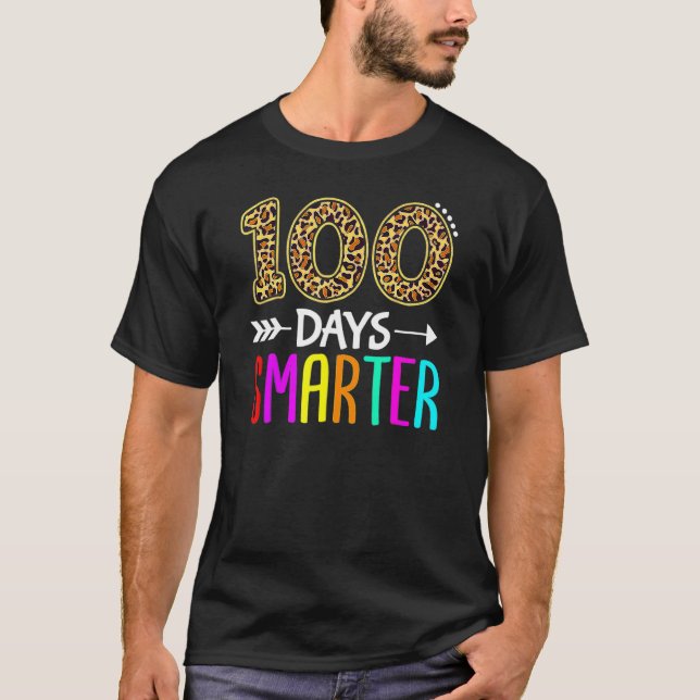 T-shirt 100 Days Smarter Kindergarten 100th Day Of School (Devant)