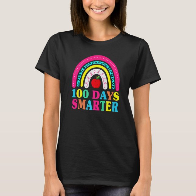 T-shirt 100 Days Smarter Teacher Or Student 100th dayLeopa (Devant)