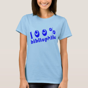 T-shirt 100% de bibliophile d'amusement